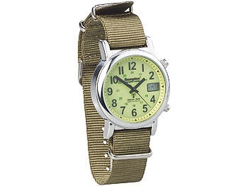Semptec Urban Survival Technology, Semptec Urban Survival Technology Outdoor-Armbanduhr mit Funk und Solarbetrieb, Outdoor-Armbanduhr mit Funk und Solarbetrieb