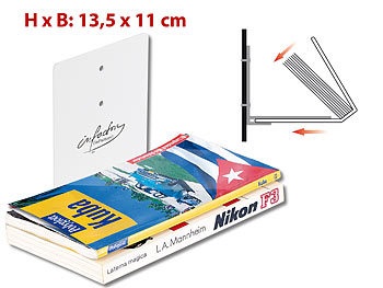 Infactory, infactory Unsichtbares Bücherregal aus Metall, Unsichtbares Bücherregal aus Metall