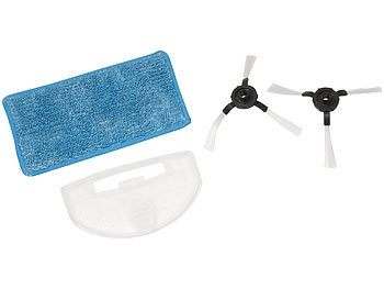 Sichler Haushaltsgeräte, Ersatz-Filter & Bürsten mit Wischtuch für Staubsauger-Roboter PCR-1590 / Saugroboter