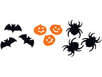 Infactory, infactory Halloween-Konfetti in 3 verschiedenen Motiven, Halloween-Konfetti in 3 verschiedenen Motiven