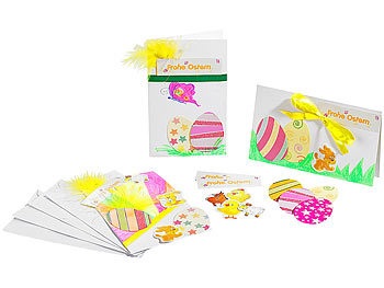 Your design, Your Design Osterkarten-Bastelset für 5 Karten mit Umschlag, Osterkarten-Bastelset für 5 Karten mit Umschlag