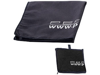 Pearl, Pearl Extra saugfähiges Mikrofaser-Handtuch, 80 x 40 cm, schwarz, Extra saugfähiges Mikrofaser-Handtuch, 80 x 40 cm, schwarz