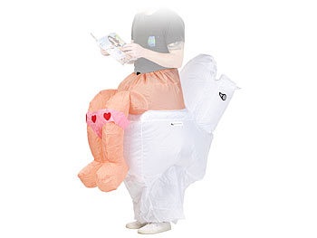 Playtastic, Playtastic Selbstaufblasendes Scherz- Kostüm "Klo", Selbstaufblasendes Scherz- Kostüm 