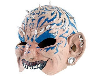 Infactory, infactory Dämonen-Halbmaske aus Latex, Dämonen-Halbmaske aus Latex