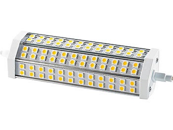 Luminea, Luminea LED-SMD-Lampe m. 72 High-Power-LEDs R7S 189mm, 6000 K,1400lm, LED-SMD-Lampe m. 72 High-Power-LEDs R7S 189mm, 6000 K,1400lm