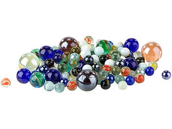 Playtastic, Playtastic Mega-Murmelpaket mit 1 kg Murmeln in verschiedenen Farben, 15 - 32 mm, Mega-Murmelpaket mit 1 kg Murmeln in verschiedenen Farben, 15 - 32 mm