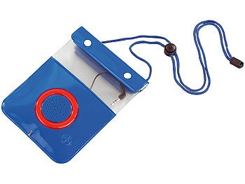 Somikon, Somikon Wasserdichte Lautsprecher-Tasche für Player bis 110x125 mm, Wasserdichte Lautsprecher-Tasche für Player bis 110x125 mm