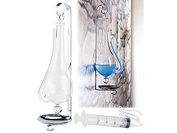 Infactory, infactory Historisches Goethe-Barometer aus Glas, Historisches Goethe-Barometer aus Glas