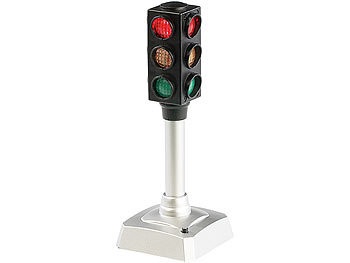 Pearl, Pearl LED-Verkehrsampel, batteriebetrieben, blinkt auf Knopfdruck, LED-Verkehrsampel, batteriebetrieben, blinkt auf Knopfdruck