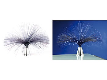 Pearl, Pearl Glasfaserlampe "Lounge 80" mit LED-Farbwechsler, Glasfaserlampe 