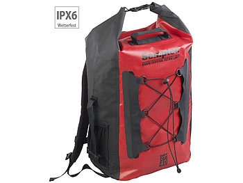 Semptec Urban Survival Technology, Semptec Urban Survival Technology Wasserdichter Trekking-Rucksack aus LKW-Plane, 40 Liter, IPX6, Wasserdichter Trekking-Rucksack aus LKW-Plane, 40 Liter, IPX6