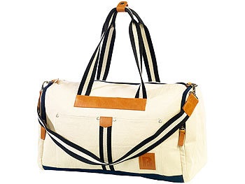 Carlo Milano, Carlo Milano Canvas-Strandtasche/ Freizeittasche, weiss, Canvas-Strandtasche/ Freizeittasche, weiss