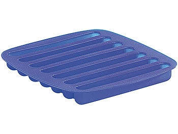 Rosenstein & Söhne, Rosenstein & Söhne 7-fach Silikonform für "Stab-Eis", Ideal für Flaschen, 7-fach Silikonform für 