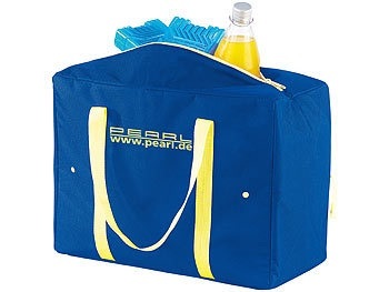 Pearl, Pearl Zusammenfaltbare Nylon-Kühltasche mit 21 Litern Volumen, EPE-isoliert, Zusammenfaltbare Nylon-Kühltasche mit 21 Litern Volumen, EPE-isoliert
