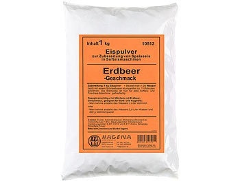 undefined, Softeispulver Erdbeer-Geschmack, 1 kg, Softeispulver Erdbeer-Geschmack, 1 kg
