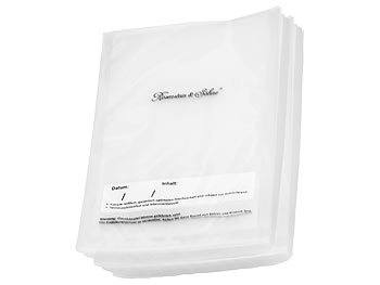 Rosenstein & Söhne, Rosenstein & Söhne 50 Profi-Folienbeutel 16 x 23 cm für Vakuumierer, 50 Profi-Folienbeutel 16 x 23 cm für Vakuumierer