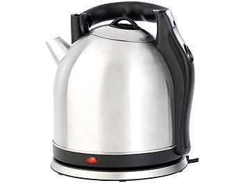 Rosenstein & Söhne, Rosenstein & Söhne XXL-Edelstahl-Wasserkocher WSK-200.mx, 3,8 Liter, XXL-Edelstahl-Wasserkocher WSK-200.mx, 3,8 Liter