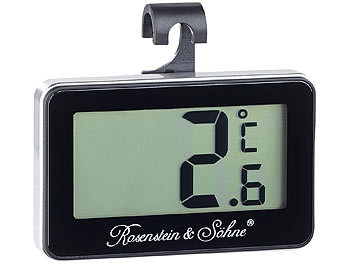 Rosenstein & Söhne, Rosenstein & Söhne Digitales Gefrier- & Kühlschrankthermometer, Digitales Gefrier- & Kühlschrankthermometer