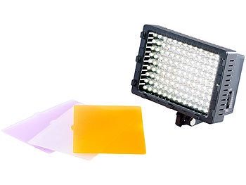 Somikon, Somikon Foto- & Videoleuchte, 126 Tageslicht-LEDs, 8 Watt, 520 Lumen, 5.500 K, Foto- & Videoleuchte, 126 Tageslicht-LEDs, 8 Watt, 520 Lumen, 5.500 K