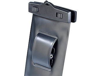 Somikon, Somikon Wasserdichte Smartphone-Tasche mit Kopfhörer-Eingang bis 3,5 Zoll, Wasserdichte Smartphone-Tasche mit Kopfhörer-Eingang bis 3,5 Zoll