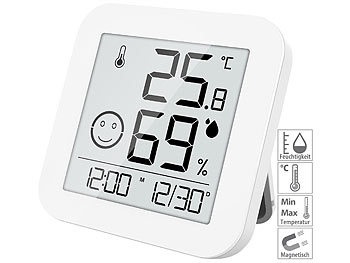 Infactory, Digitales E-Ink Thermo- und Hygrometer mit extralanger Laufzeit / Thermometer, Digitales E-Ink Thermo- und Hygrometer mit extralanger Laufzeit