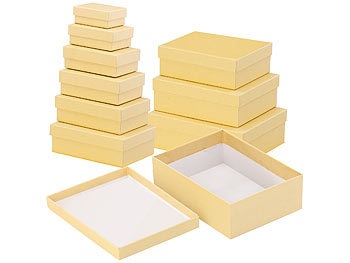 Your design, 10er-Set neutrale Geschenk- und Aufbewahrungs-Boxen, 10 Grössen