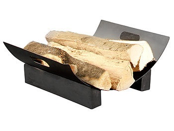 Carlo Milano, Carlo Milano Metall-Holzkorb für dekorative Brennholz-Lagerung, Metall-Holzkorb für dekorative Brennholz-Lagerung