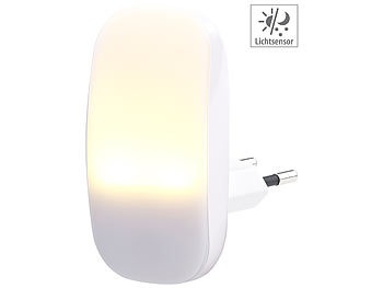 Lunartec, Lunartec Kompaktes LED-Steckdosen-Nachtlicht, Dämmerungssensor, 1 lm, 0,25 W, Kompaktes LED-Steckdosen-Nachtlicht, Dämmerungssensor, 1 lm, 0,25 Watt