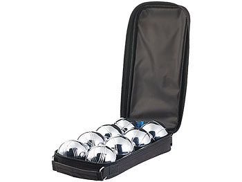 Pearl, Pearl Boule- & Boccia-Spiel: 8 Metall-, 1 Holz-Kugel, Abstandsmesser, Tasche, Boule- & Boccia-Spiel: 8 Metall-, 1 Holz-Kugel, Abstandsmesser, Tasche