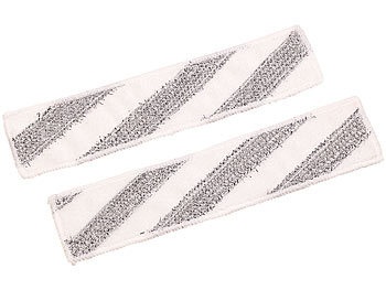 Sichler Haushaltsgeräte, Sichler Haushaltsgeräte 2er-Set Ersatz-Mikrofaser-Tücher für 3in1-Fenstersauger FS-300, 2er-Set Ersatz-Mikrofaser-Tücher für 3in1-Fenstersauger FS-300