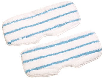 Sichler Haushaltsgeräte, Sichler Haushaltsgeräte Ersatz-Pads für 2in1-Dampfbesen DB-350, 2er-Pack, Ersatz-Pads für 2in1-Dampfbesen DB-350, 2er-Pack