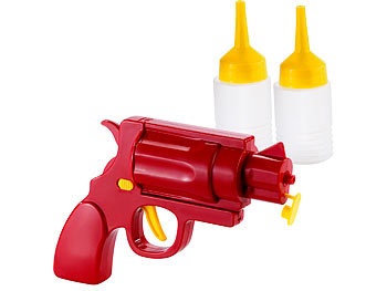 Infactory, infactory Ketchup- und Senf-Pistole 2in1, 2in1 Ketchup- und Senf-Pistole