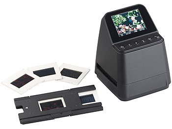 Somikon, Somikon Stand-Alone-Dia- und Negativ-Scanner mit 14-MP-Sensor, 3.200 dpi, Stand-Alone-Dia- und Negativ-Scanner mit 14-MP-Sensor, 3.200 dpi