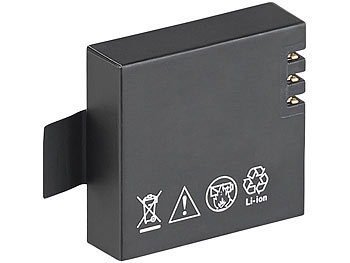 Somikon, Somikon Zusatz-Akku für UHD-Action-Cam DV-3817 & DV-3917 V2, 1.050 mAh, Zusatz-Akku für UHD-Action-Cam DV-3817 & DV-3917 V2, 1.050 mAh
