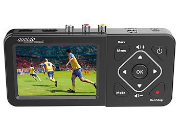 Auvisio, auvisio Video-Rekorder mit Analog-Eingängen, Farb-Display, USB, SD, 60 B./Sek., Video-Rekorder mit Analog-Eingängen, Farb-Display, USB, SD, 60 B./Sek.