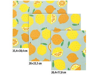 Rosenstein & Söhne, Rosenstein & Söhne 3er-Set Bienenwachspapier für Lebensmittel, 3 verschiedene Grössen, 3er-Set Bienenwachspapier für Lebensmittel, 3 verschiedene Grössen