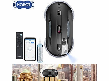 Sichler Exclusive, Sichler Exclusive Profi-Fensterputz-Roboter PR-200, Sprüh-Funktion, Kantenreinigung, App, Profi-Fensterputz-Roboter PR-200, Sprüh-Funktion, Kantenreinigung, App