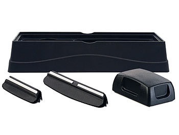 Rosenstein & Söhne, Rosenstein & Söhne 4-teiliges Schleifstein-Zubehör-Set mit Halter, Winkelhilfen & Glätter, 4-teiliges Schleifstein-Zubehör-Set mit Halter, Winkelhilfen & Glätter