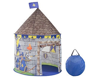 Infactory, infactory Kinder-Spielzelt im Ritterburg-Look mit Tür & Fenster, Transporttasche, Kinder-Spielzelt im Ritterburg-Look mit Tür & Fenster, Transporttasche