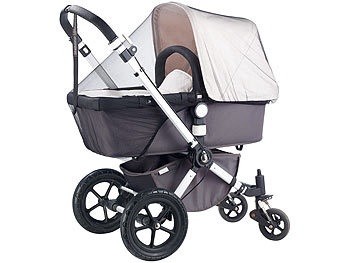 Infactory, infactory Universal-Moskito-Netz für Kinderwagen und Reisebett, weiss, Universal-Moskito-Netz für Kinderwagen und Reisebett, weiss