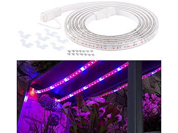 Lunartec, Lunartec LED-Pflanzen-Wachstums-Streifen, 150 rote & 30 blaue LEDs, 3m, kürzbar, LED-Pflanzen-Wachstums-Streifen, 150 rote & 30 blaue LEDs, 3m, kürzbar