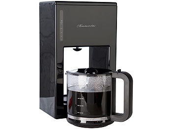 Rosenstein & Söhne, Rosenstein & Söhne Moderne Design-Kaffeemaschine für bis zu 12 Tassen, 1.000 Watt, Moderne Design-Kaffeemaschine für bis zu 12 Tassen, 1.000 Watt