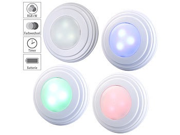 Lunartec, Lunartec 4er-Erweiterungs-Set RGB+W-LED-Unterbauleuchten UBL-6.led, 4er-Erweiterungs-Set für RGB+W-LED-Unterbauleuchten UBL-6.rgbw