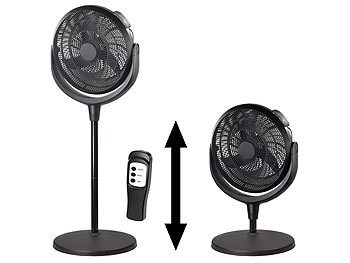 Sichler Haushaltsgeräte, Sichler Haushaltsgeräte Höhenverstellbarer XXL-Raum-Standventilator mit Fernbedienung & Timer, Höhenverstellbarer XXL-Raum-Standventilator mit Fernbedienung & Timer
