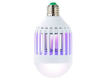 Exbuster, Exbuster 2in1-UV-Insektenkiller & LED-Lampe E27, 9 Watt, 550 lm, tageslichtweiss, 2in1-UV-Insektenkiller & LED-Lampe E27, 9 Watt, 550 lm, tageslichtweiß