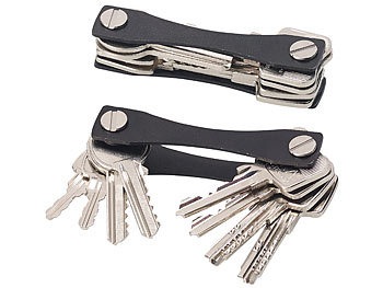 Pearl, Pearl Schlüssel-Organizer für bis zu 24 Schlüssel, aus Aluminium, schwarz, Schlüssel-Organizer für bis zu 24 Schlüssel, aus Aluminium, schwarz