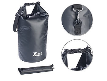 Xcase, Xcase Wasserdichter Packsack, strapazierfähige Industrie-Plane, 20l, schwarz, Wasserdichter Packsack, strapazierfähige Industrie-Plane, 20l, schwarz