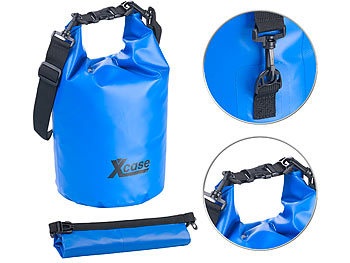 Xcase, Xcase Wasserdichter Packsack, strapazierfähige Industrie-Plane, 10 l, blau, Wasserdichter Packsack, strapazierfähige Industrie-Plane, 10 l, blau