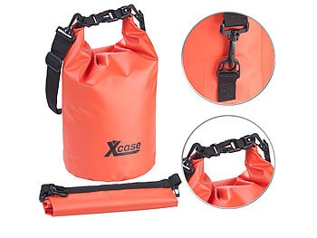 Xcase, Xcase Wasserdichter Packsack, strapazierfähige Industrie-Plane, 5 l, rot, Wasserdichter Packsack, strapazierfähige Industrie-Plane, 5 l, rot