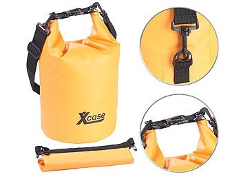 Xcase, Xcase Wasserdichter Packsack, strapazierfähige Industrie-Plane, 10 l, orange, Wasserdichter Packsack, strapazierfähige Industrie-Plane, 10 l, orange